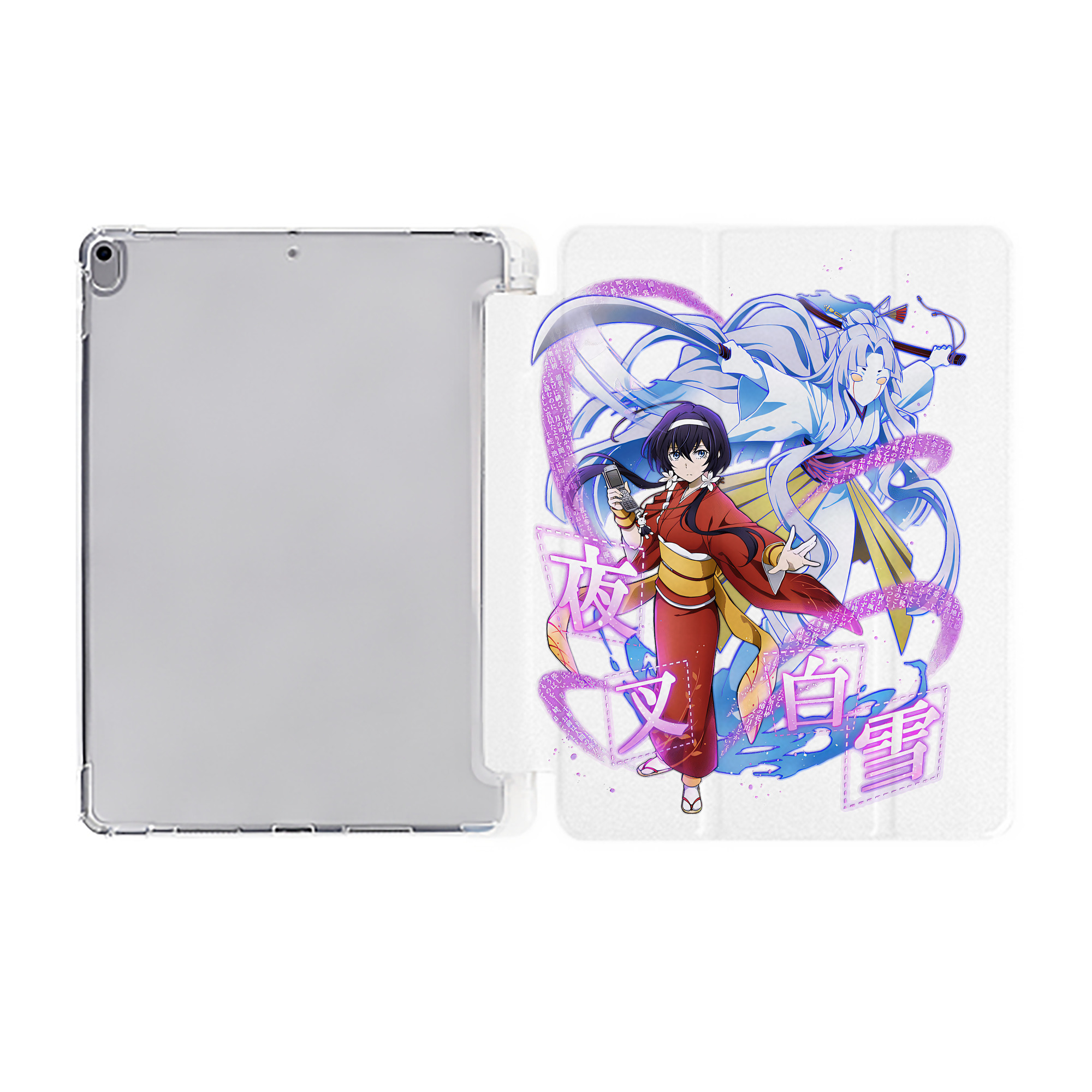 （画像用） 文豪ストレイドッグス Bungo Stray Dogs IPad ケース ペン収納付き 三つ折りスタンド PUレザー×シリコン 対応機種9.5/10.5/10.9インチ